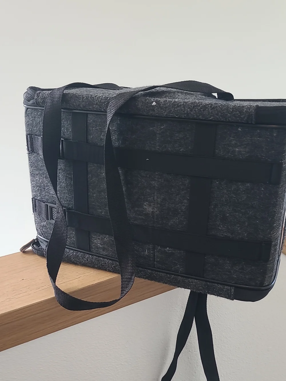 Gray & Black Soft-Sided Dog Carrier